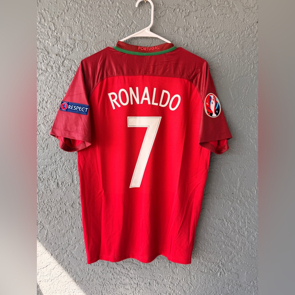 Portugal Cristiano Ronaldo 2016 Final Jersey Red